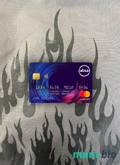 South Africa ABSA bank wygląd zdjęcia mastercard skan PSD + zdjęcie
